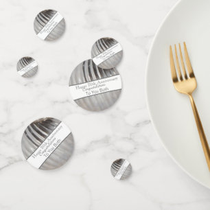 Twentieth Wedding Anniversary Platinum Confetti