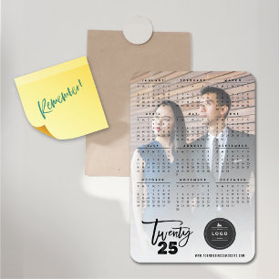 Twenty21 Brush Typography 2021 Calendar Photo Magnet