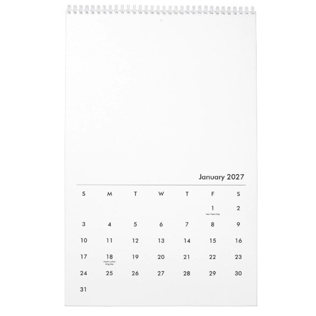  Twenty-24 Purple Sunset Calendar (Jan 2027)