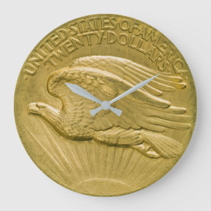Twenty Dollar Gold Piece Double Eagle Money 1907 Large Clock