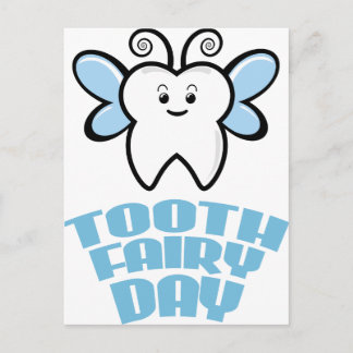 Twenty-eighth February - Tooth Fairy Day Postcard