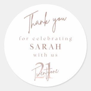 Twenty-first Birthday Stickers