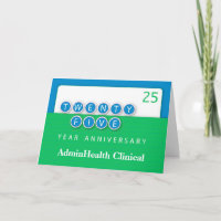 Twenty Five 25 Year Employee Anniversary Circles