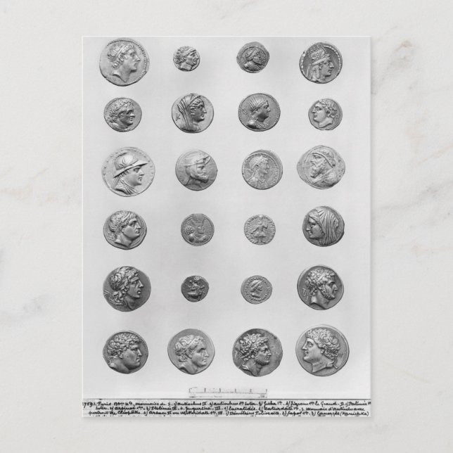 Twenty four coins postcard (Front)