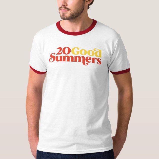 Twenty Good Summers: Ringer T-Shirt (Front)