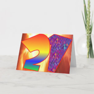 Twenty-One LEGAL IN MOST STATES Birthday Card