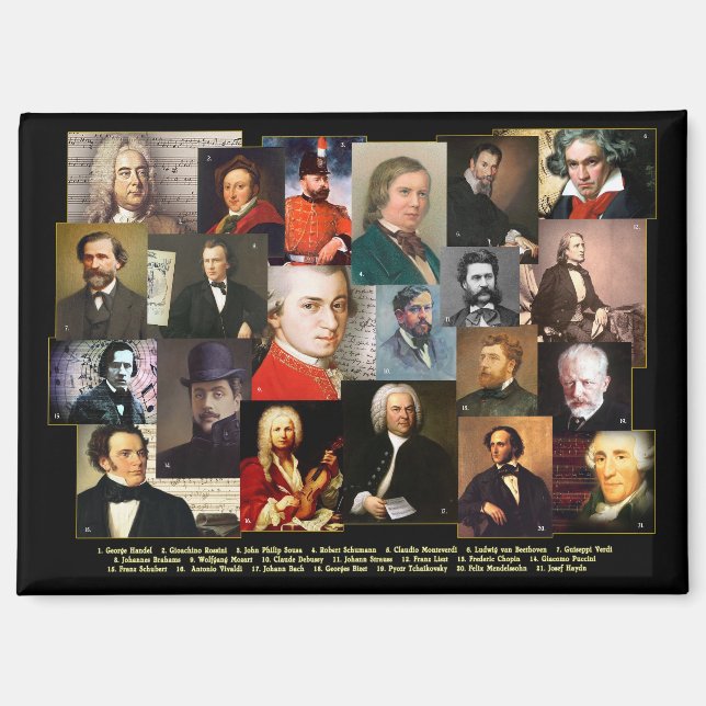 Twenty-One Masters Magnet (Front)