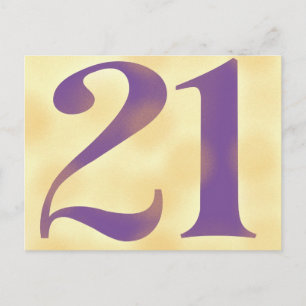 Twenty One Postcard