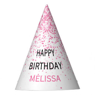 Twenty One Sparkling Hot Pink Glitter Birthday Party Hat