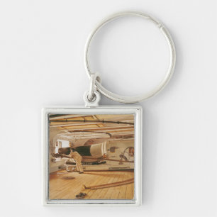 Twenty-Seven Pound Cannon on a Battleship Key Ring