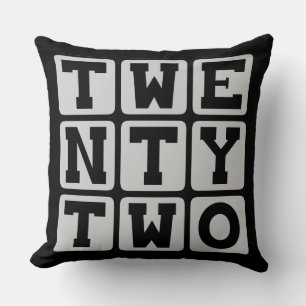 Twenty Two, Number 22 Cushion