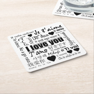 Twenty-Two Ways to Say I Love You Coaster