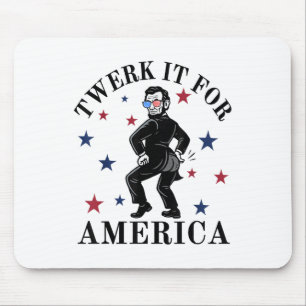 Twerk It For America Funny Patriotic Adult Humour Mouse Pad