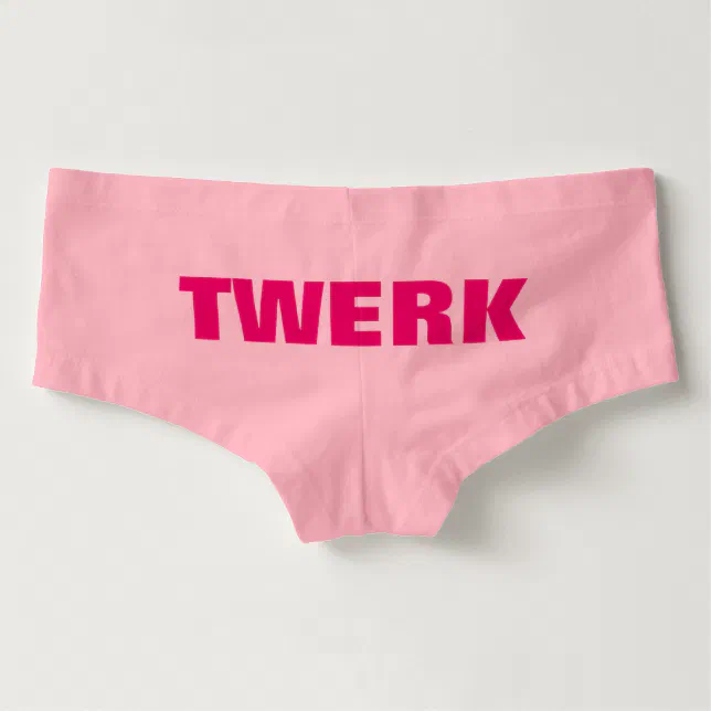 Twerk pink boy shorts underwear for women Zazzle .nz