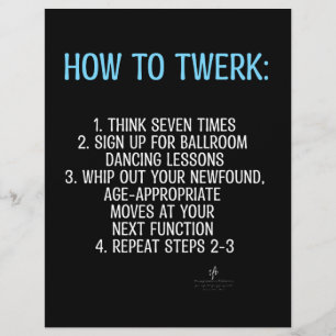 Twerking Tutorial - NOT! Flyer