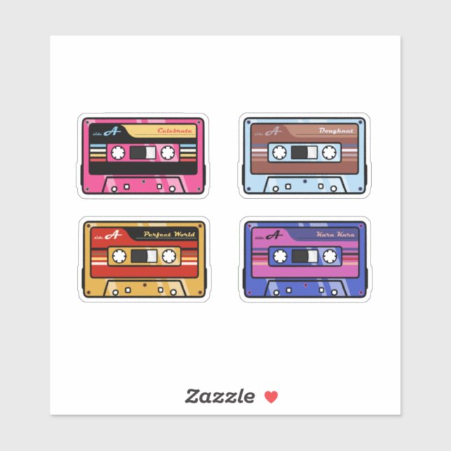 TWICE Cassette Tapes Sticker Pack ver.4 (Sheet)