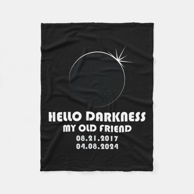 Twice In A Lifetime Total Solar Eclipse 2024  Fleece Blanket (Front)