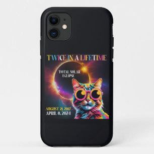 Twice In A Lifetime Total Solar Eclipse 2024 Funny Case-Mate iPhone Case