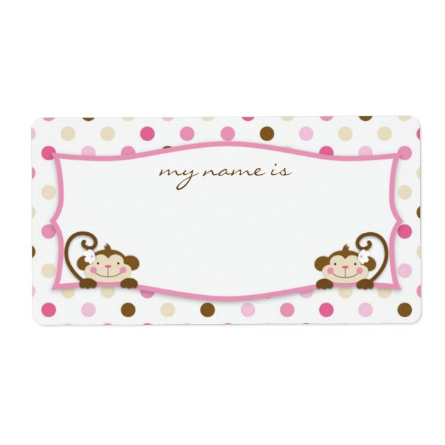 Twice the Fun GIRLS Name Tag (Front)