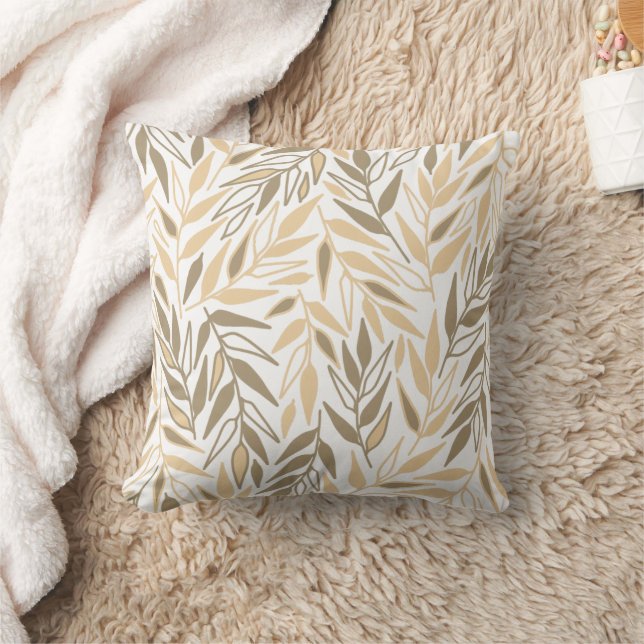 Twig Leaves. Cushion (Blanket)