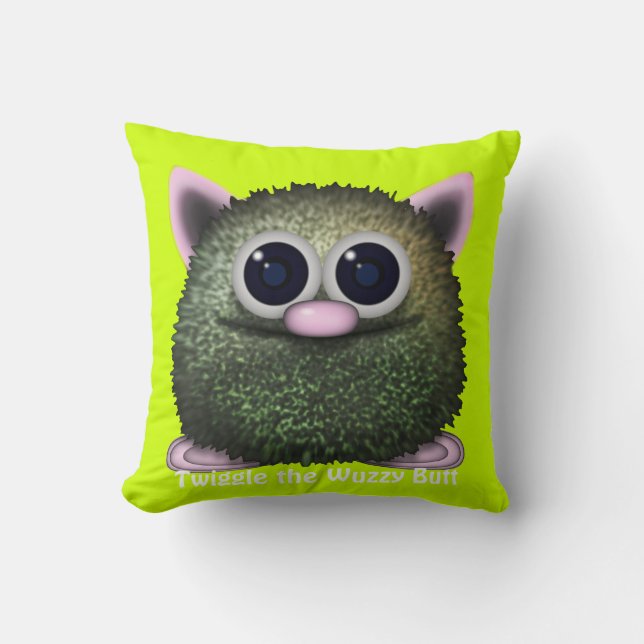Twiggle the Cute Wuzzy Butt Cushion for Kids Room (Front)