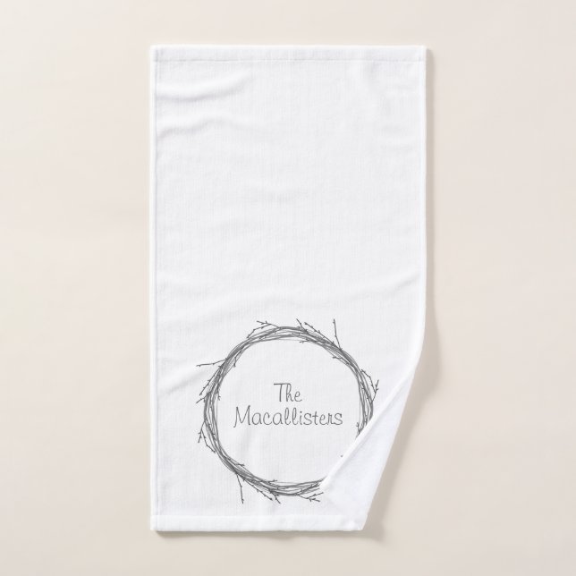 Twigs & Vines Hand Towel (Hand Towel)