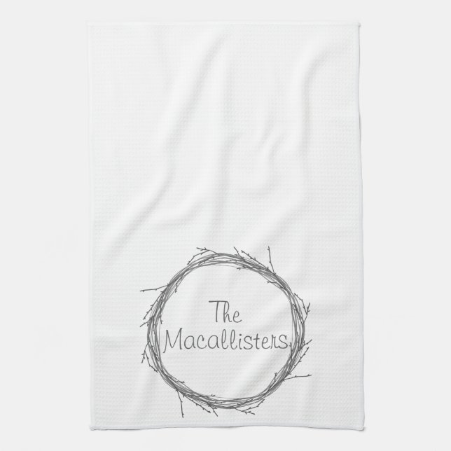 Twigs & Vines Tea Towel (Vertical)