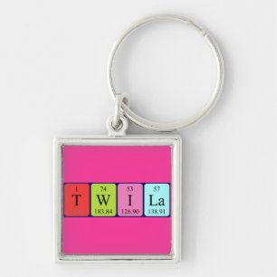 Twila periodic table name keyring
