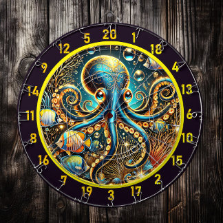 Twilight Abyss Octopus Dartboard
