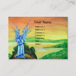 TWILIGHT ANGEL pink purple white blue brown Business Card