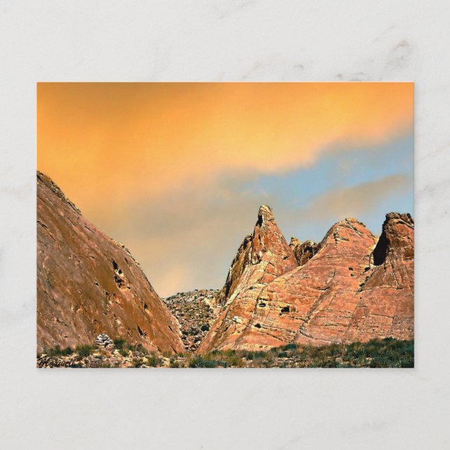 Twilight at Valley of Fire State Park, Postcard (Front)