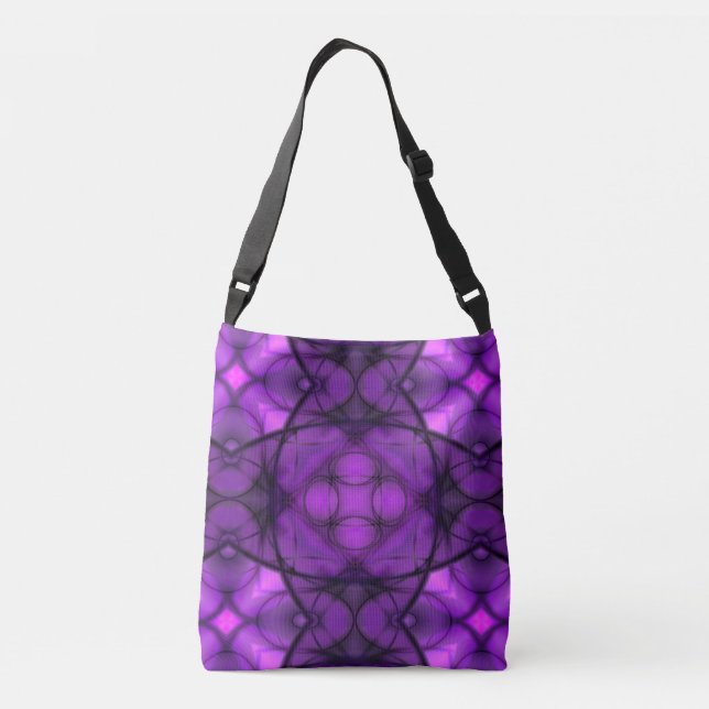 Twilight Bloom Crossbody Bag (Back)