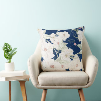 Twilight Bloom I - Floral Collection Cushion