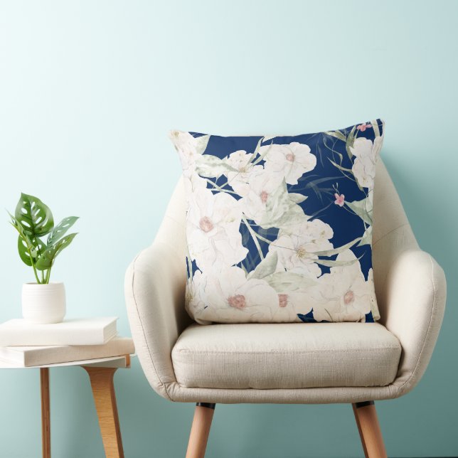 Twilight Bloom I - Floral Collection Cushion (Chair)