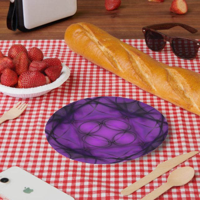 Twilight Bloom Paper Plate (Picnic)