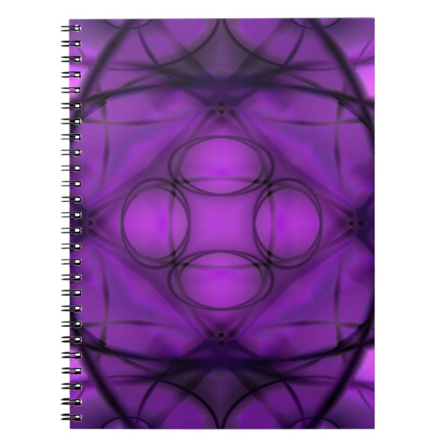 Twilight Bloom Spiral Notebook (Front)