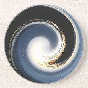Twilight Blues Swirl coaster
