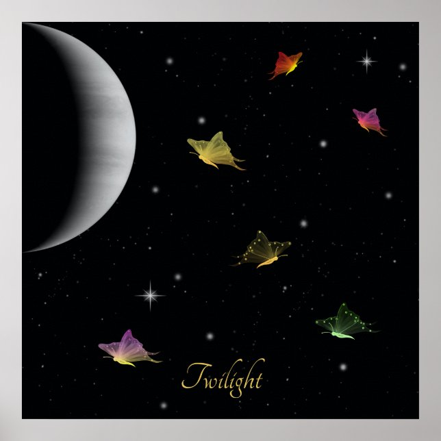 Twilight Butterflies Poster (Front)