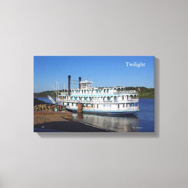 Twilight canvas print stern (Front)