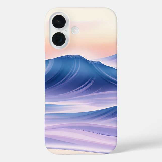 Twilight Drift Fluid Abstract Coastal Case-Mate iPhone Case (Back)