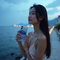 Twilight Drift Fluid Abstract Coastal