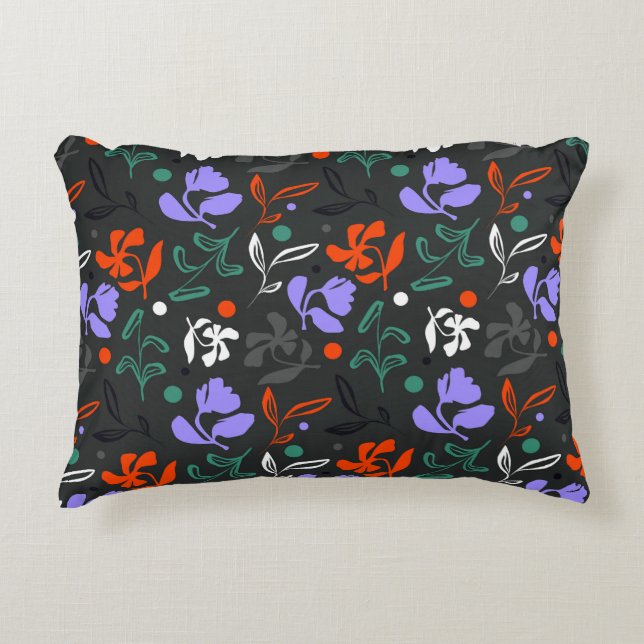 Twilight Flora Decorative Cushion (Front)