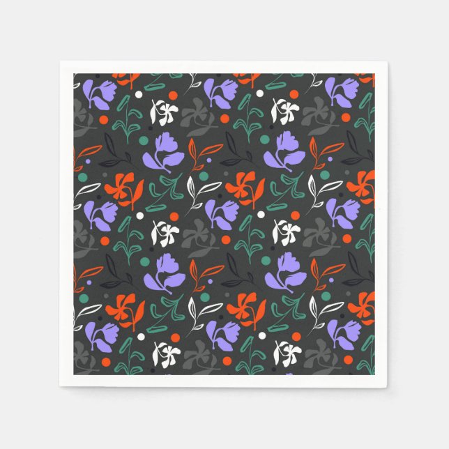 Twilight Flora Napkin (Front)