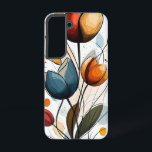 Twilight Garden Samsung Galaxy Case<br><div class="desc">Deep blue petals shimmer in twilight hues,  glowing with mystery.</div>