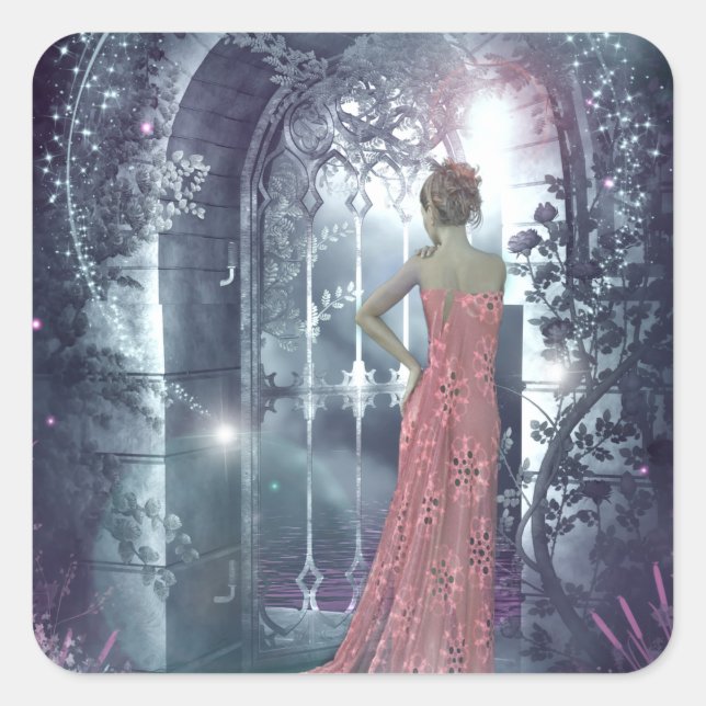 Twilight Gatekeeper Square Sticker (Front)