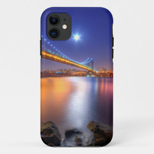 Twilight, George Washington BridgePalisades, NJ. iPhone 11 Case