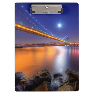 Twilight, George Washington BridgePalisades, NJ. Clipboard