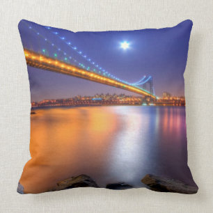 Twilight, George Washington BridgePalisades, NJ. Cushion