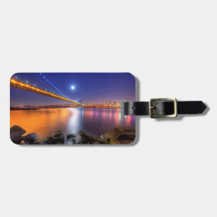 Twilight, George Washington BridgePalisades, NJ. Luggage Tag