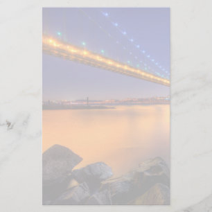 Twilight, George Washington BridgePalisades, NJ. Stationery